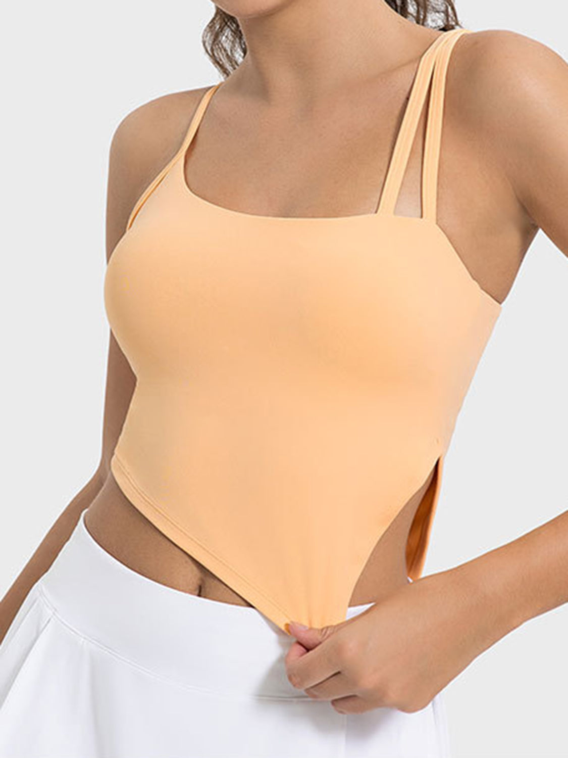 Asymmetrical Slit Active Top