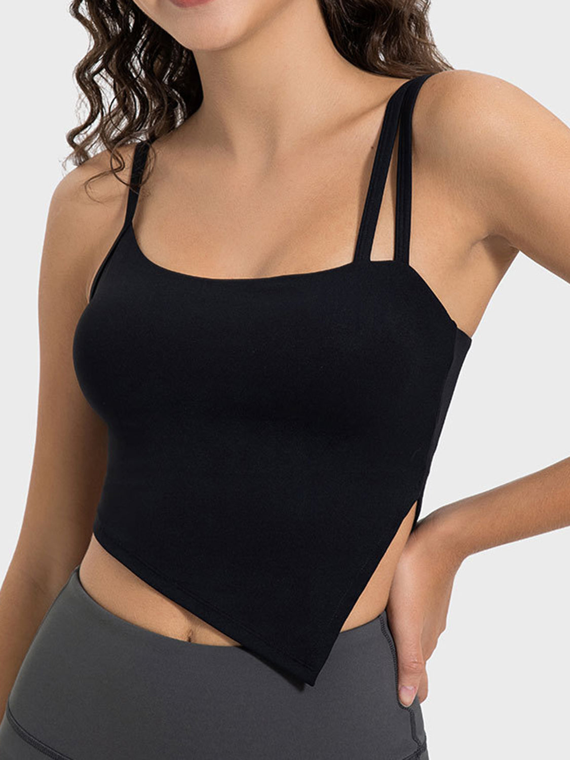 Asymmetrical Slit Active Top