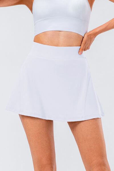 High Waist Pleated Skirt